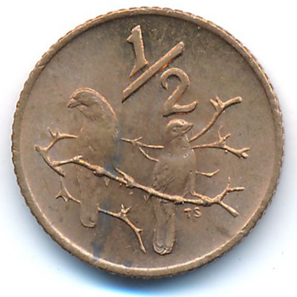 ЮАР, 1/2 цента (1970 г.)