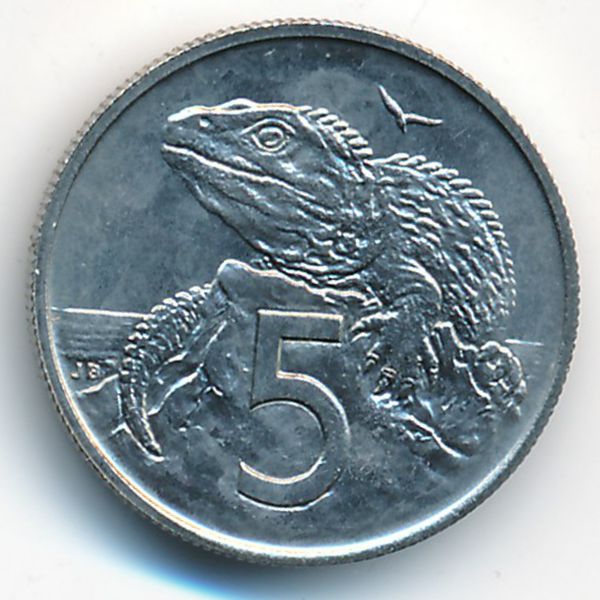 Новая Зеландия, 5 центов (1968 г.)