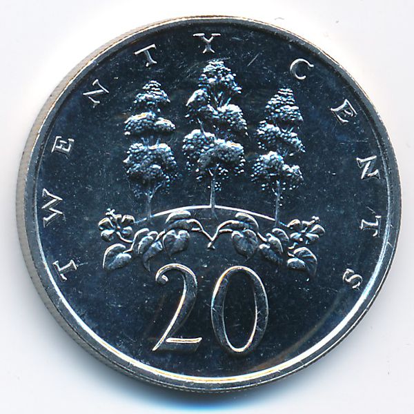 Ямайка, 20 центов (1988 г.)