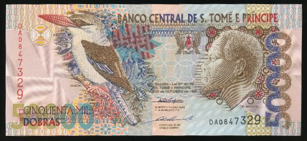 Сан-Томе и Принсипи, 50000 добра (1996 г.)