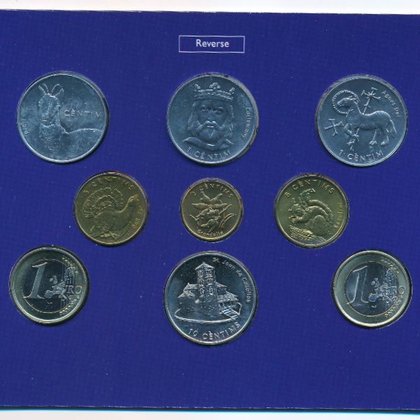 Андорра, Набор монет (2002 г.)