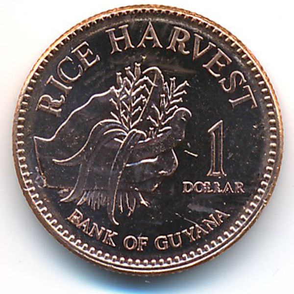 Гайана, 1 доллар (2012 г.)