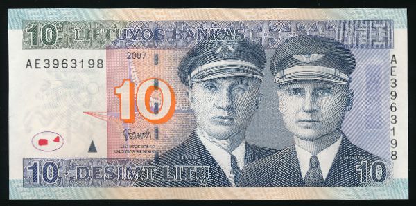 Литва, 10 лит (2007 г.)