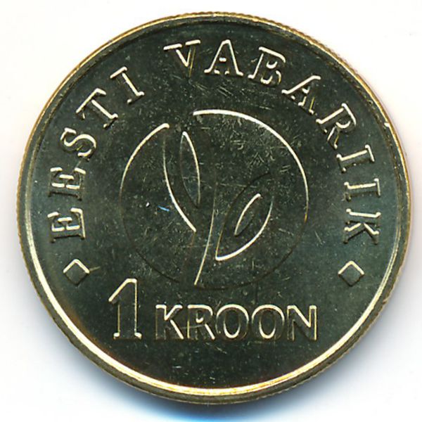 Эстония, 1 крона (2008 г.)