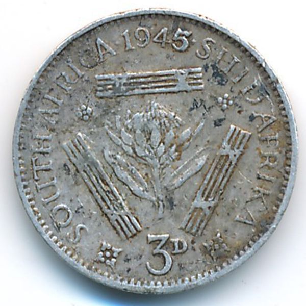 ЮАР, 3 пенса (1945 г.)