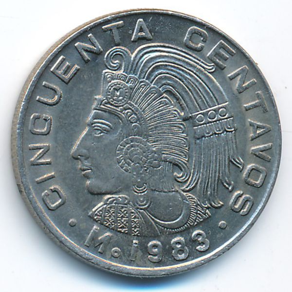 Мексика, 50 сентаво (1983 г.)