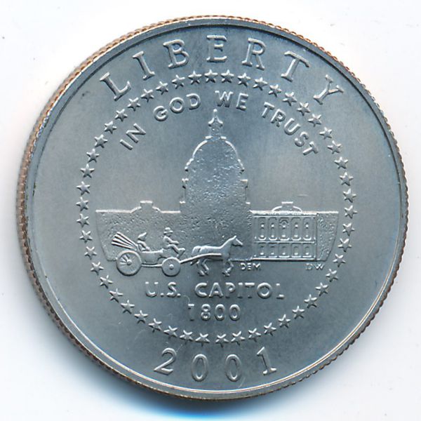 США, 1/2 доллара (2001 г.)