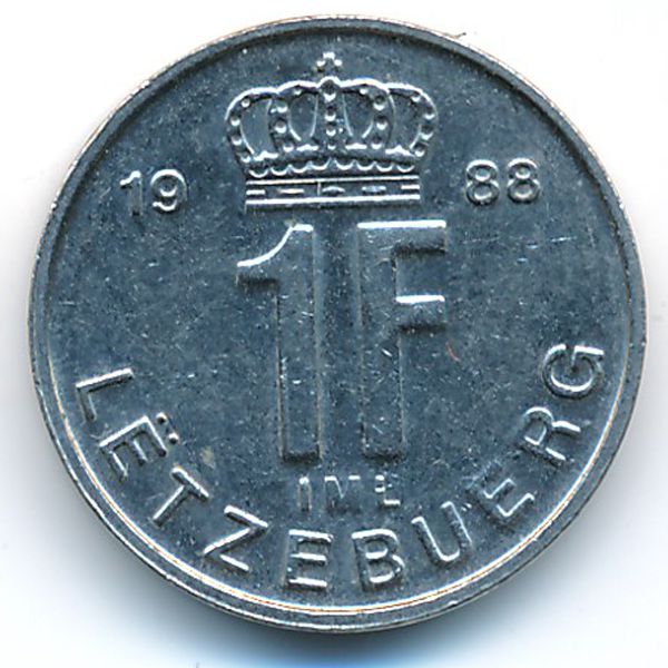 Люксембург, 1 франк (1988 г.)