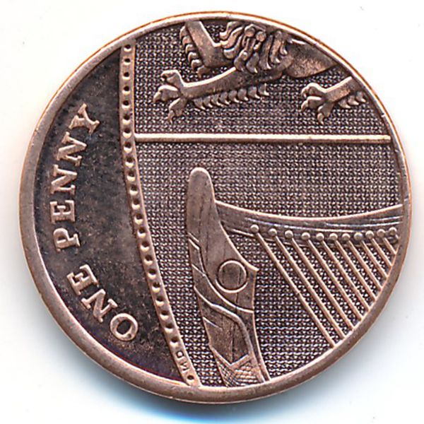 Великобритания, 1 пенни (2016 г.)