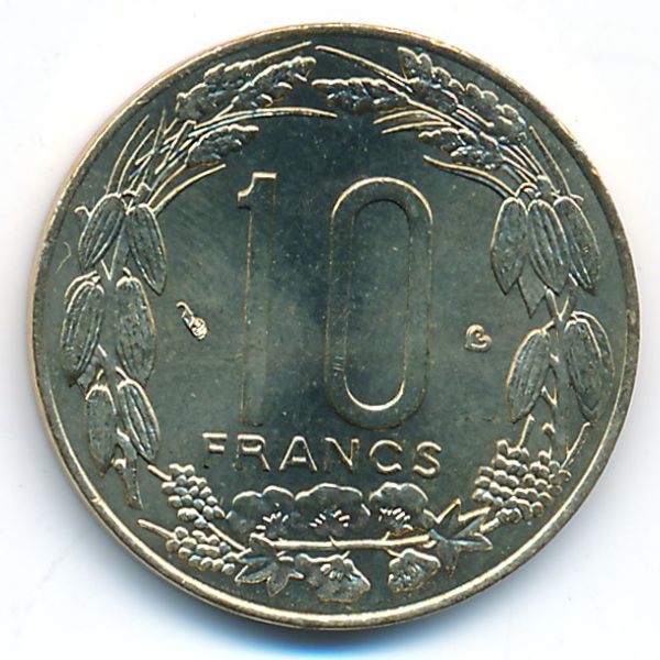 Центральная Африка, 10 франков (2003 г.)