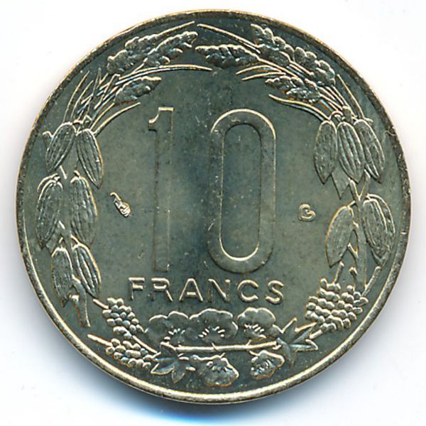 Центральная Африка, 10 франков (2003 г.)