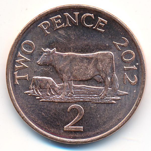 Гернси, 2 пенса (2012 г.)