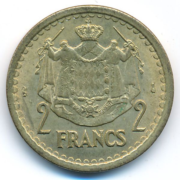 Монако, 2 франка (1945 г.)
