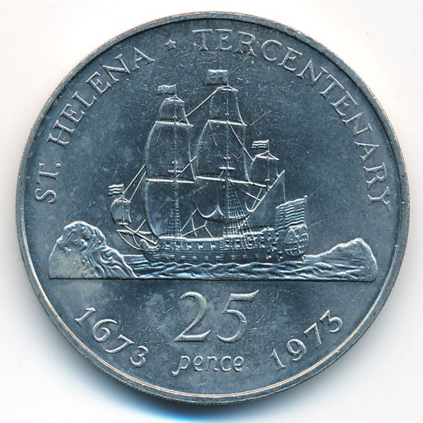 Остров Святой Елены, 25 пенсов (1973 г.)