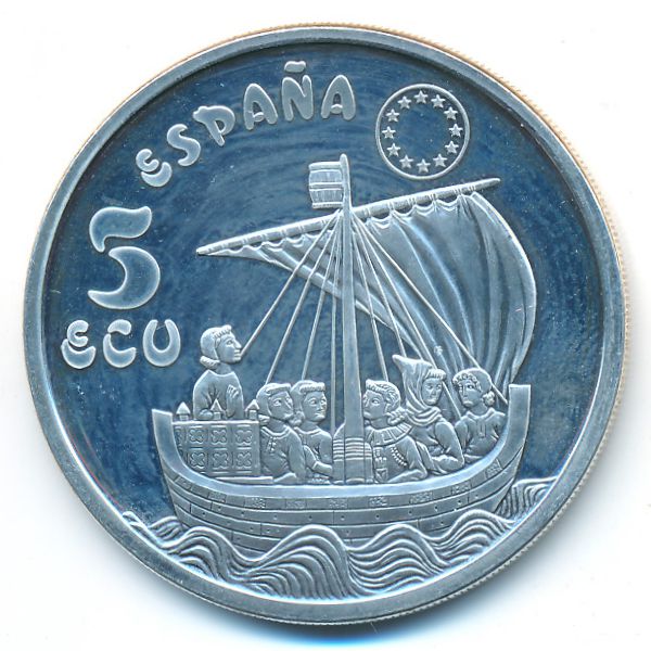 Испания., 5 экю (1996 г.)
