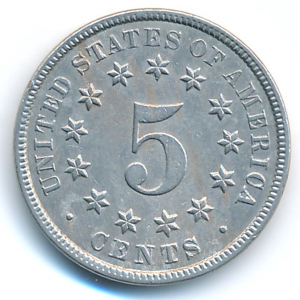США, 5 центов (1872 г.)