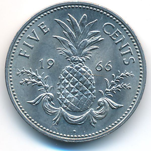 Багамские острова, 5 центов (1966 г.)