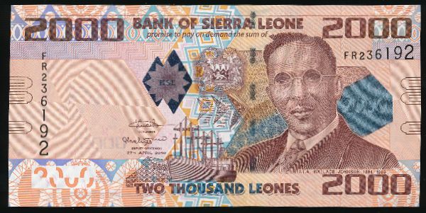 Сьерра-Леоне, 2000 леоне (2016 г.)