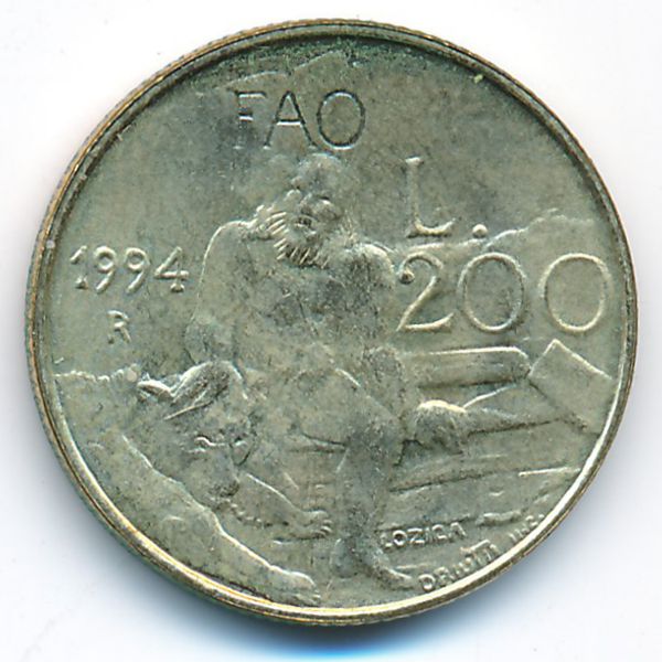Сан-Марино, 200 лир (1994 г.)