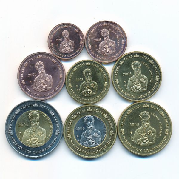 Лихтенштейн, Набор монет (2005 г.)