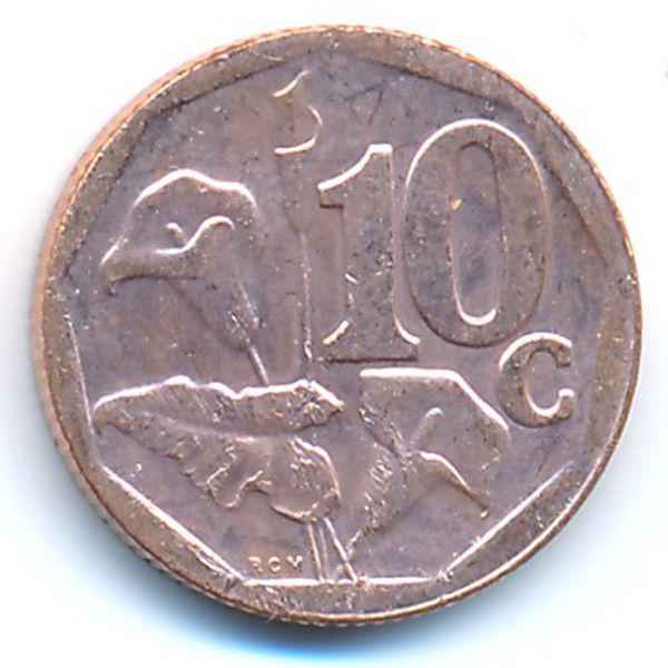 ЮАР, 10 центов (2012 г.)
