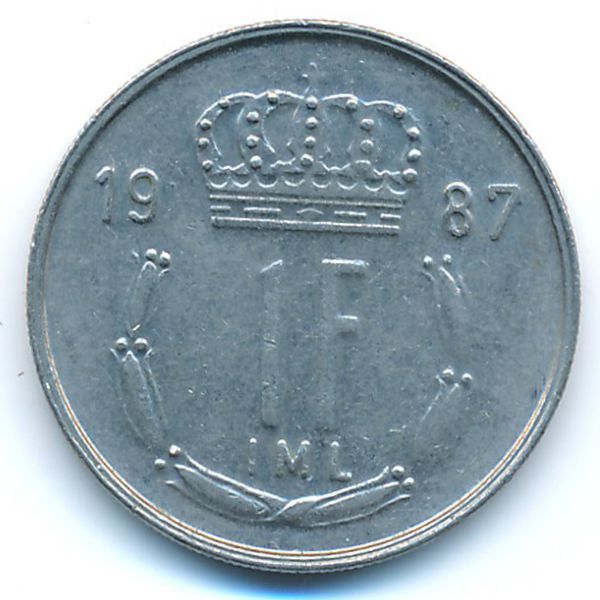 Люксембург, 1 франк (1987 г.)
