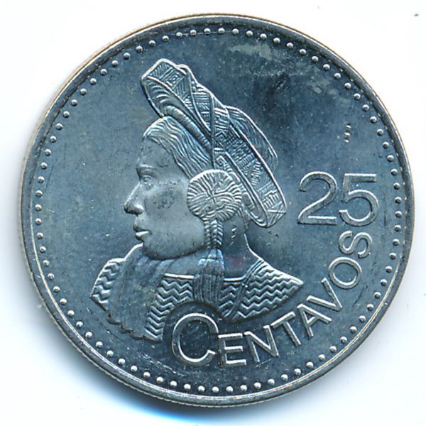 Гватемала, 25 сентаво (2011 г.)