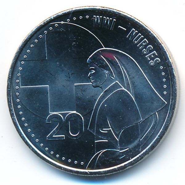 Австралия, 20 центов (2015 г.)