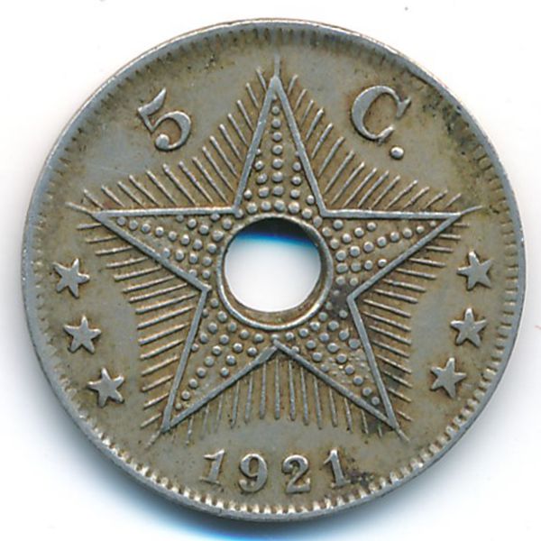 Бельгийское Конго, 5 сентим (1921 г.)
