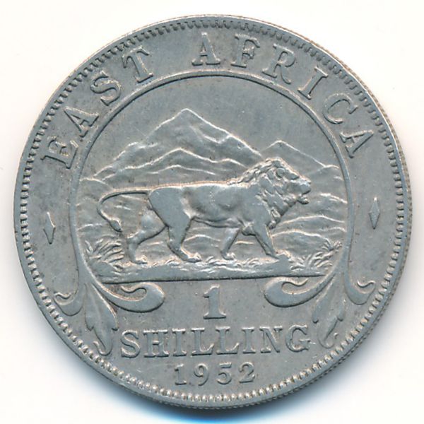 Восточная Африка, 1 шиллинг (1952 г.)
