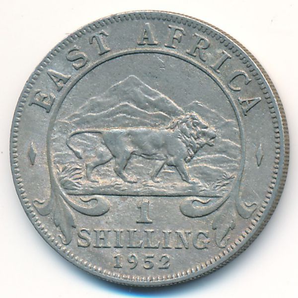 Восточная Африка, 1 шиллинг (1952 г.)