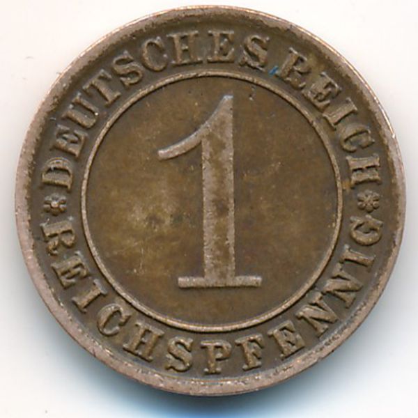 Веймарская республика, 1 рейхспфенниг (1931 г.)