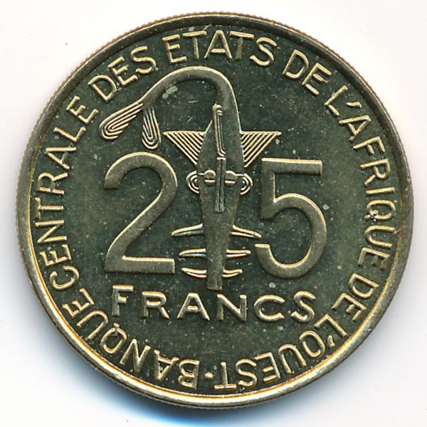 Западная Африка, 25 франков (2009 г.)