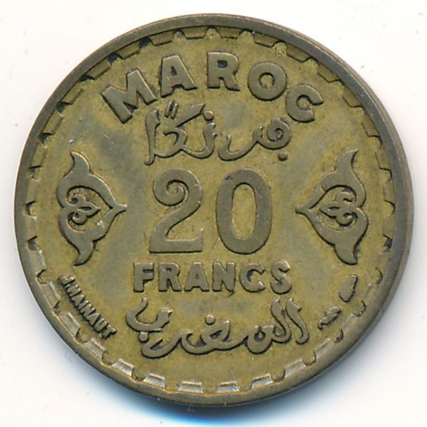 Марокко, 20 франков (1951 г.)