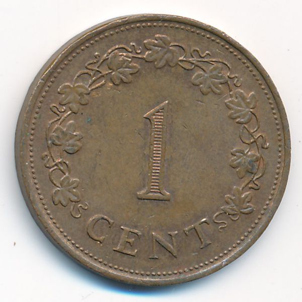 Мальта, 1 цент (1977 г.)