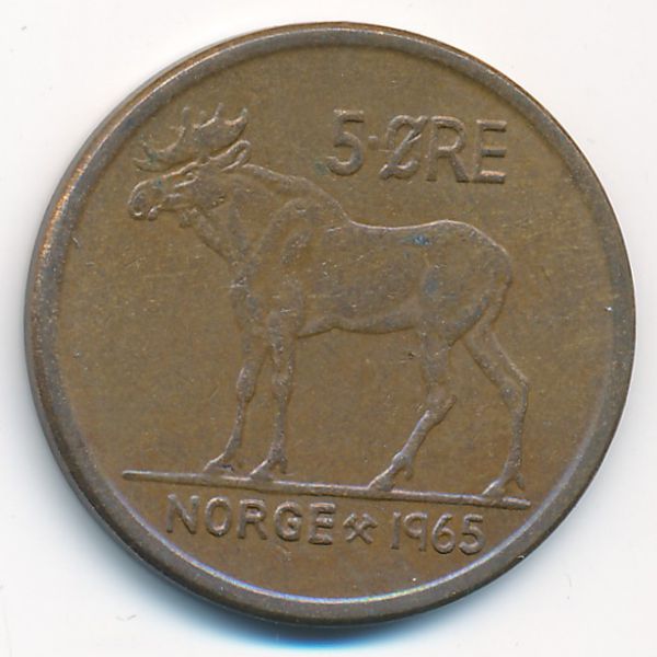 Норвегия, 5 эре (1965 г.)