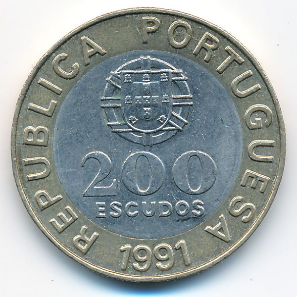 Португалия, 200 эскудо (1991 г.)