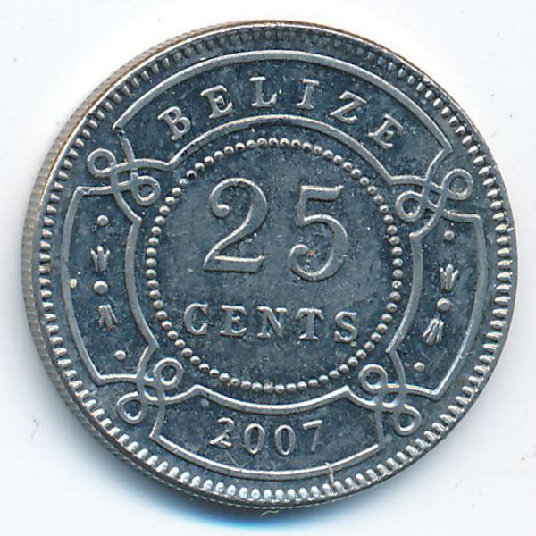 Белиз, 25 центов (2007 г.)