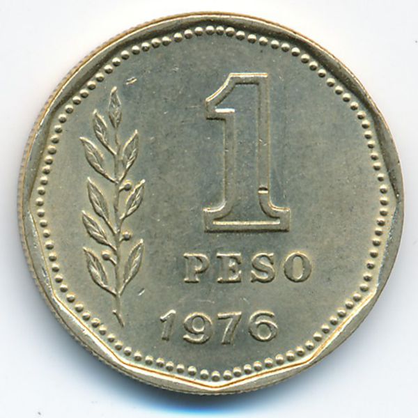 Аргентина, 1 песо (1976 г.)