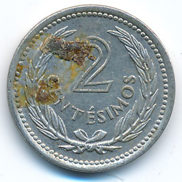 Уругвай, 2 сентесимо (1953 г.)