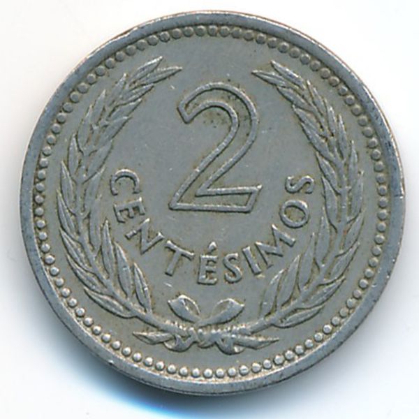 Уругвай, 2 сентесимо (1953 г.)