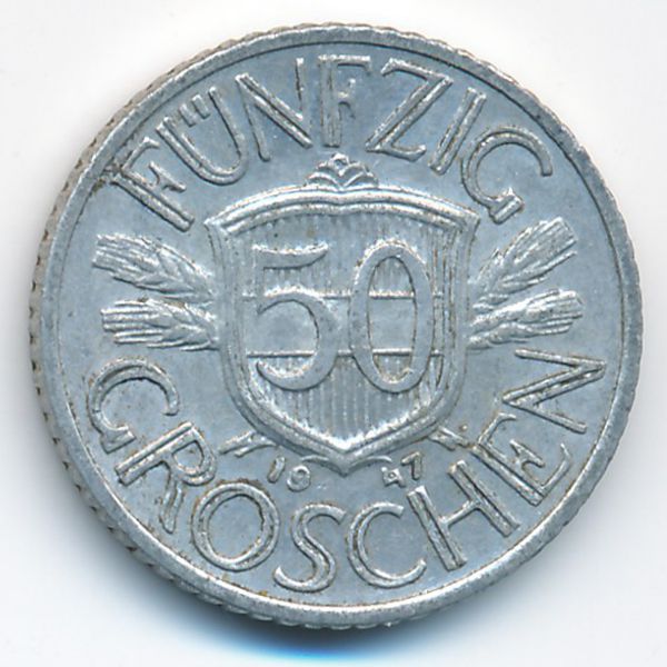 Австрия, 50 грошей (1947 г.)