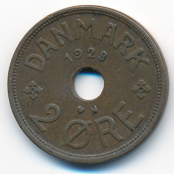 Дания, 2 эре (1928 г.)
