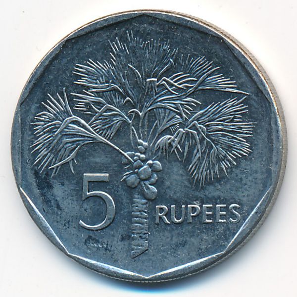 Сейшелы, 5 рупий (2010 г.)
