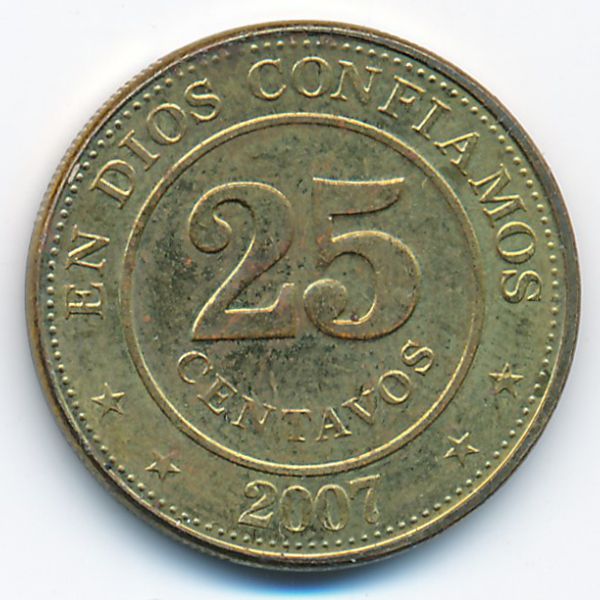 Никарагуа, 25 сентаво (2007 г.)