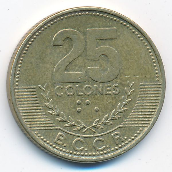 Коста-Рика, 25 колон (2001 г.)