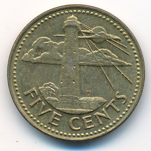 Барбадос, 5 центов (1979 г.)
