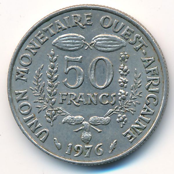 Западная Африка, 50 франков (1976 г.)