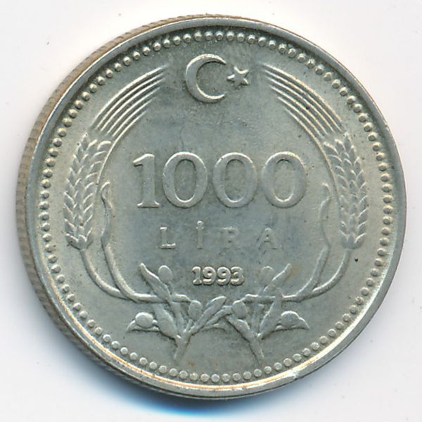 Турция, 1000 лир (1993 г.)
