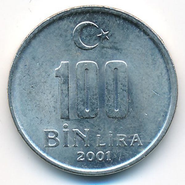 Турция, 100000 лир (2001 г.)